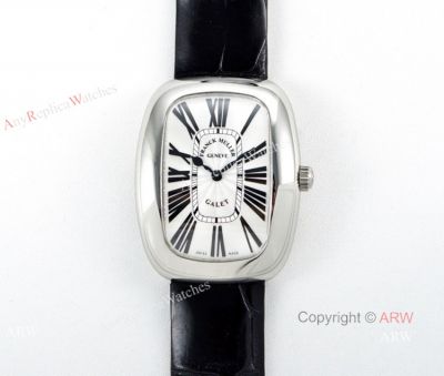 Swiss Replica Franck Muller Geneve Galet CAL.112 Quartz Watch White Dial Ladies